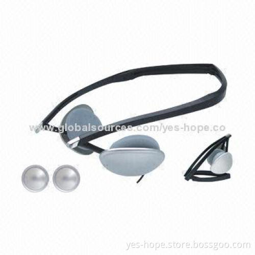 3.5mm White Behind-neck Headphones, 10mW Maximum Input Power, 32 Ohms Impedance